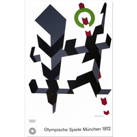 MUNICH OLYMPICS 1972 ALLAN D'ARCANGELO POSTER