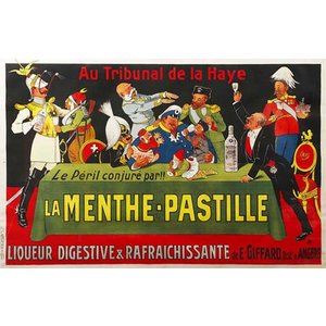 LA MENTHE-PASTILLE  CIRCA 1913 LARGER POSTER