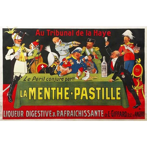 LA MENTHE-PASTILLE  CIRCA 1913 LARGER POSTER