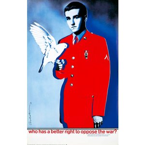 Avedon, Richard WHO HAS A BETTER RIGHT TO OPPOSE THE WAR SIGNED AVEDON POSTER