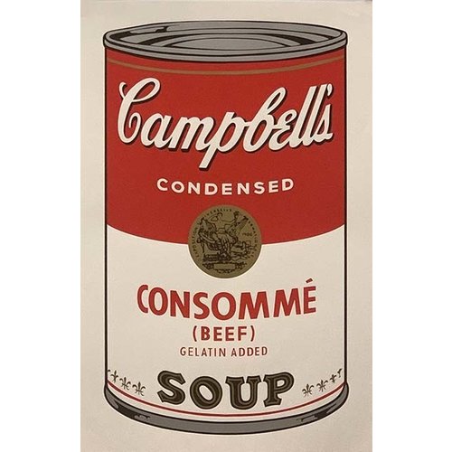 Warhol, Andy CAMPBELL'S CONSOMME CAN WARHOL POSTER Warhol, Andy CAMPBELL'S CONSOMME CAN WARHOL POSTER