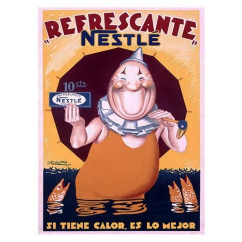 REFRESCANTE NESTLE MAUZAN POSTER