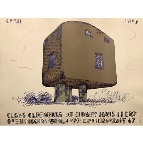 Oldenburg, Claes CLAES OLDENBURG POSTER BUILDING IN THE FORM OF PLUG AT SIDNEY JANIS 1967