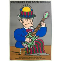 CONCERTS FOR SAFE ENERGY SEYMOUR CHWAST POSTER