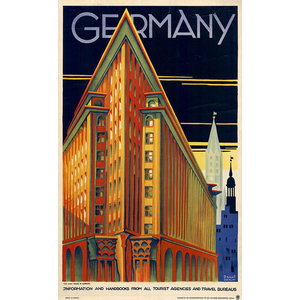 Dzubas, Wilhelm CHILE HOUSE HAMBURG GERMANY POSTER