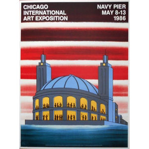 Brown, Roger CHICAGO ART EXPO 1986 ROGER BROWN POSTER