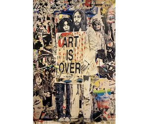 Art is Over Mr. Brainwash Poster - Type & Ink Posters