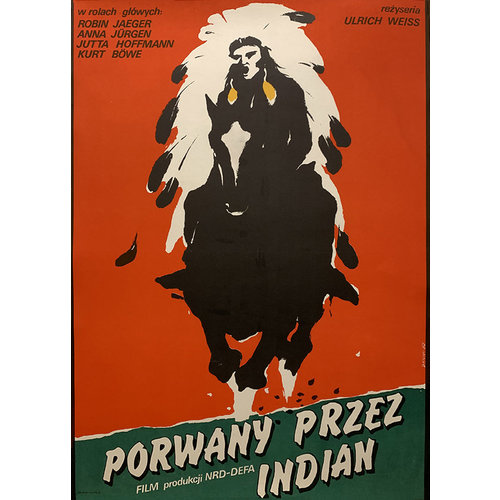 Danka PORWANY PRZEZ INDIAN POLISH FILM POSTER