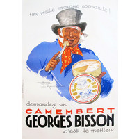 CAMEMBERT GEORGES BISSON POSTER