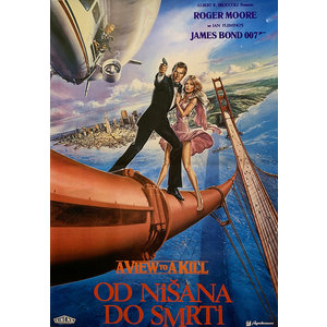 A VIEW TO A KILL CZECH JAMES BOND MOVIE POSTER A VIEW TO A KILL CZECH JAMES BOND MOVIE POSTER