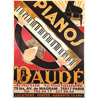 PIANOS DAUDE POSTER