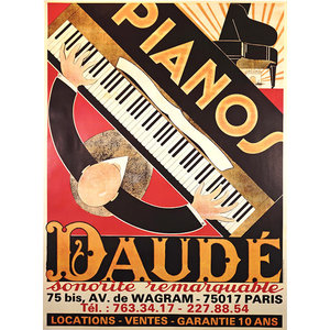 Daude PIANOS DAUDE POSTER