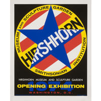 HIRSHHORN MUSEUM ROBERT INDIANA POSTER