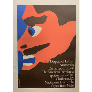 Chermayeff, Ivan SPOLETO 1979 CHERMAYEFF DESPERATE HUSBAND POSTER