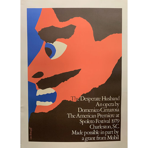 Chermayeff, Ivan SPOLETO 1979 CHERMAYEFF DESPERATE HUSBAND POSTER