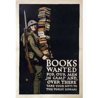 BOOKS  WANTED WWI POSTER