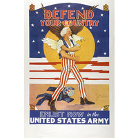 DEFEND YOUR COUNTRY WWII POSTER