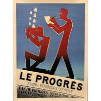 PAUL COLIN LE PROGRES POSTER