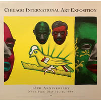 CHICAGO ART EXPO 1994 ED PASCHKE POSTER