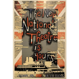 Phillips, Tom NEW NATIONAL THEATRE IS YOURS POSTER