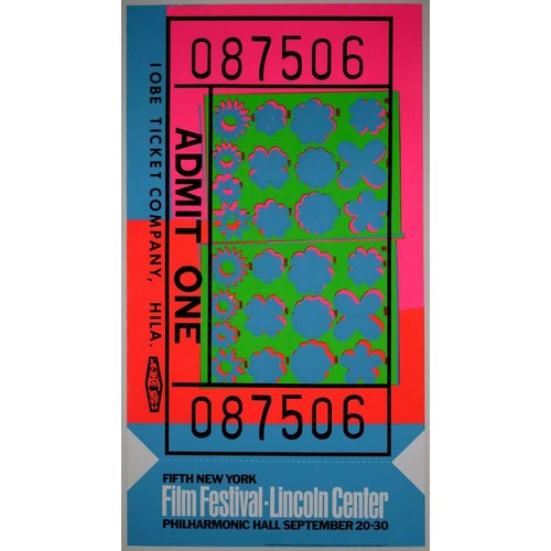 Warhol, Andy WARHOL LINCOLN CENTER TICKET POSTER