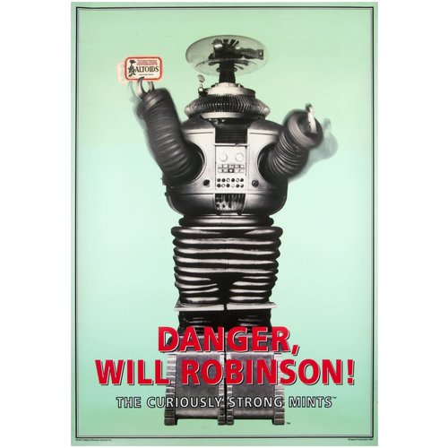 DANGER WILL ROBINSON ALTOIDS ROBOT POSTER