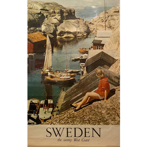 SWEDEN THE SUNNY WEST COAST POSTER SWEDEN THE SUNNY WEST COAST POSTER
