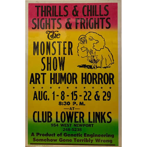 THRILLS MONSTER SHOW POSTER