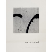 AARON SISKIND SIGNED PHOTOGRAPHS VISION GALLERY POSTER