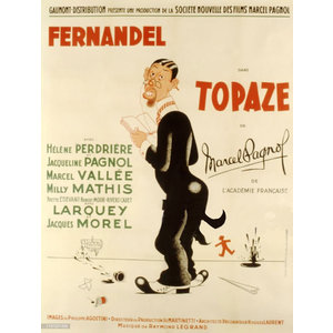 FERNANDEL TOPAZE POSTER