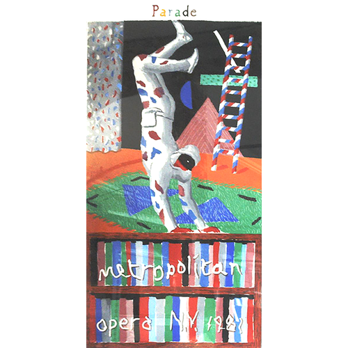Hockney, David HOCKNEY PARADE METROPOLITAN OPERA 1982 LIMITED EDITION FRAMED POSTER Hockney, David HOCKNEY PARADE METROPOLITAN OPERA 1982 LIMITED EDITION FRAMED POSTER