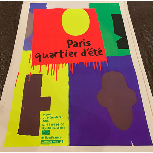 PARIS QUARTIER D'ETE 2008 POSTER