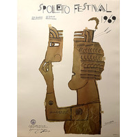 SPOLETO 1969 SAUL STEINBERG POSTER