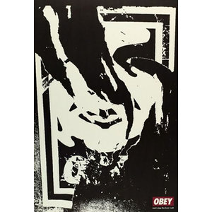 SHEPARD FAIREY OBEY (RIPPED) SIGNED POSTER SHEPARD FAIREY OBEY (RIPPED) SIGNED POSTER