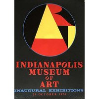 INDIANAPOLIS MUSEUM OF ART SIGNED ROBERT INDIANA POSTER