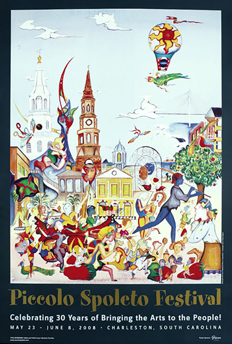 Piccolo Spoleto 2008 Hagerty Poster Type & Ink Posters