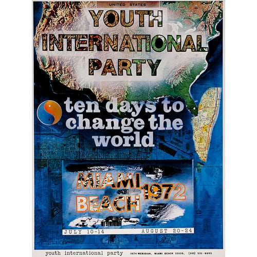 YOUTH INTERNATIONAL PARTY MIAMI BEACH 1972 POSTER