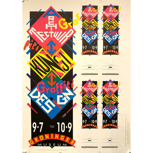 SWIP STOLK GRONINGER MUSEUM 1989 EXHIBIT  POSTER