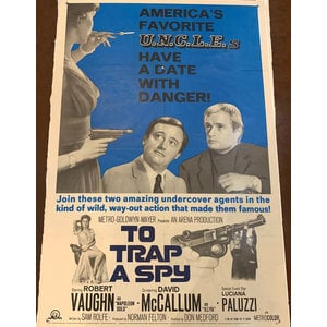 MAN FROM UNCLE TO TRAP A SPY ORIGINAL MOVIE POSTER