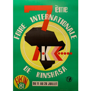 FOIRE INTERNATIONALE DE KINSHASA POSTER FOIRE INTERNATIONALE DE KINSHASA POSTER