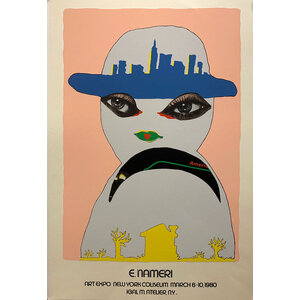 E. NAMERI ART EXPO NEW YORK 1980 POSTER