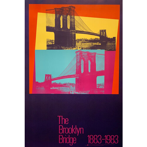 WARHOL BROOKLYN BRIDGE POSTER WARHOL BROOKLYN BRIDGE POSTER