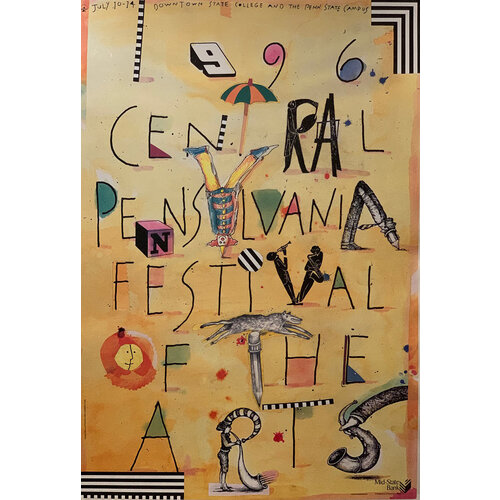 CENTRAL PENNSYLVANIA 1996 FESTIVAL OF THE ARTS POSTER CENTRAL PENNSYLVANIA 1996 FESTIVAL OF THE ARTS POSTER