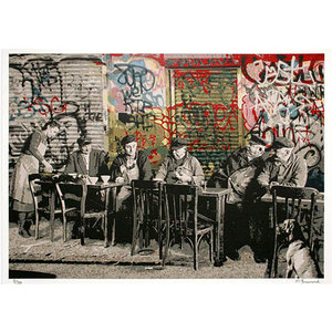 Mr. Brainwash MR. BRAINWASH LE BISTRO SIGNED FRAMED PRINT Mr. Brainwash MR. BRAINWASH LE BISTRO SIGNED FRAMED PRINT