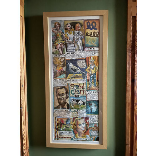 SIGNED JERROLD BELLAND SYMBOL CHART III PRINT SIGNED JERROLD BELLAND SYMBOL CHART III PRINT