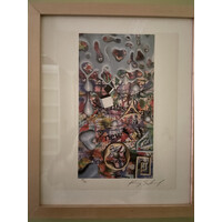 KEN SCHARF SIGNED PRINT BANNING CHEMICAL WEAPONS