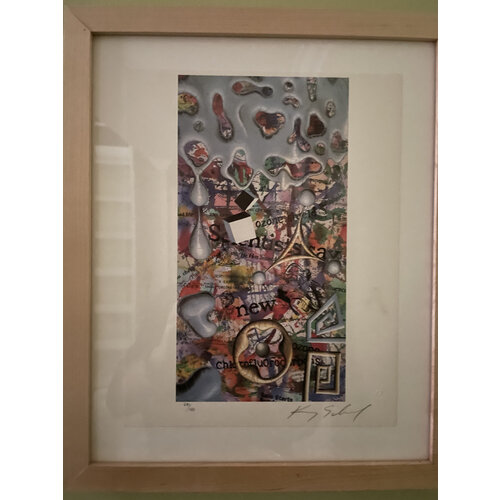 KEN SCHARF SIGNED PRINT BANNING CHEMICAL WEAPONS KEN SCHARF SIGNED PRINT BANNING CHEMICAL WEAPONS