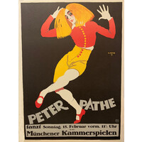 PETER PATHE MUNCHENER KAMMERSPIELEN POSTER