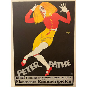 PETER PATHE MUNCHENER KAMMERSPIELEN POSTER