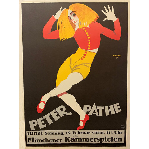 PETER PATHE MUNCHENER KAMMERSPIELEN POSTER PETER PATHE MUNCHENER KAMMERSPIELEN POSTER
